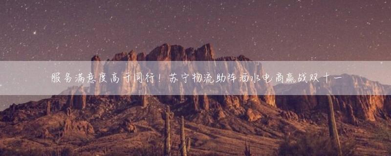 服务满意度高于同行！苏宁物流助阵酒水电商赢战双十一